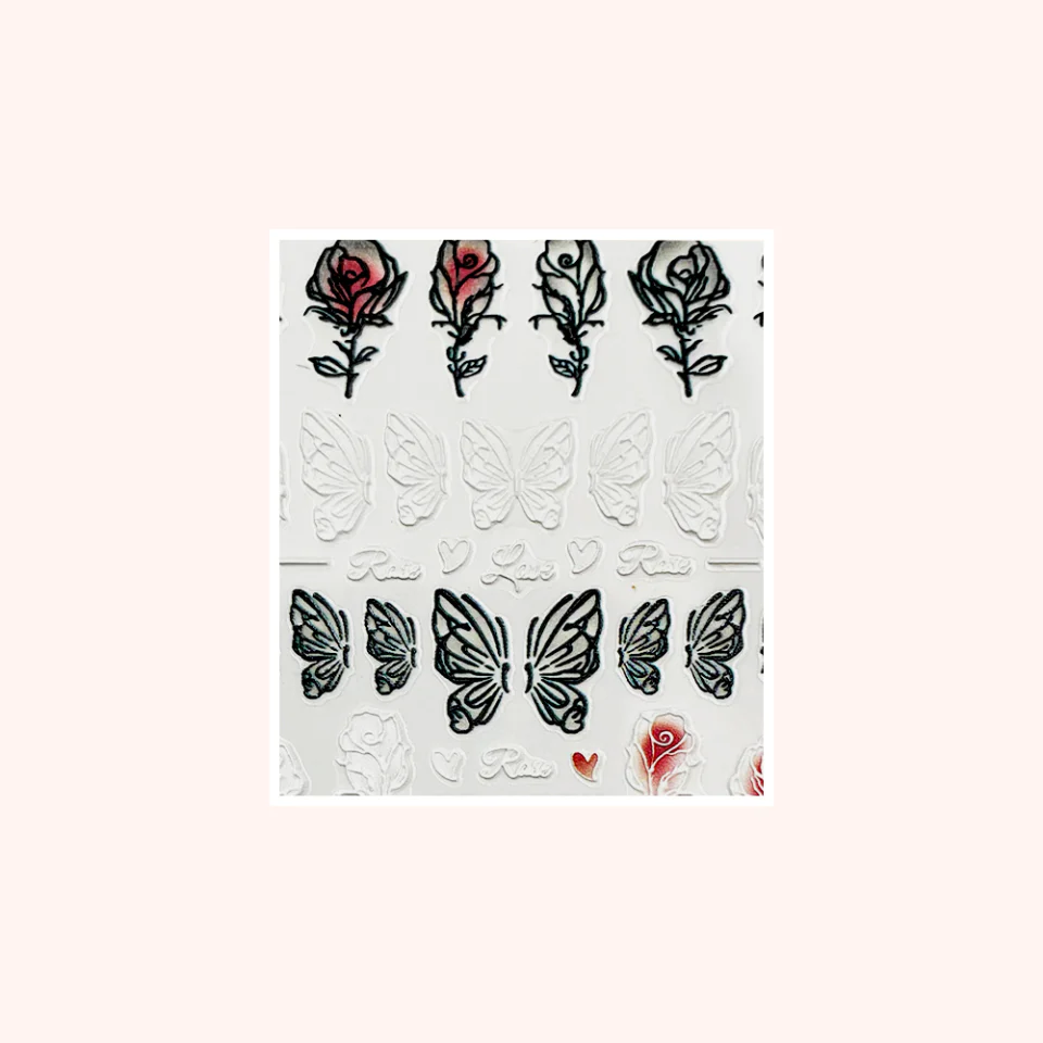 5D Sticker Rose Love