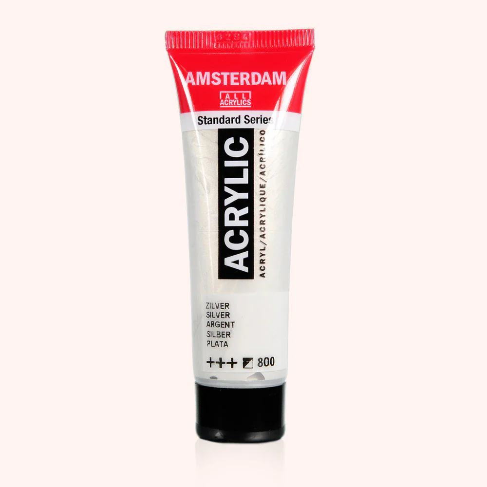 Acryl color 20ml argento