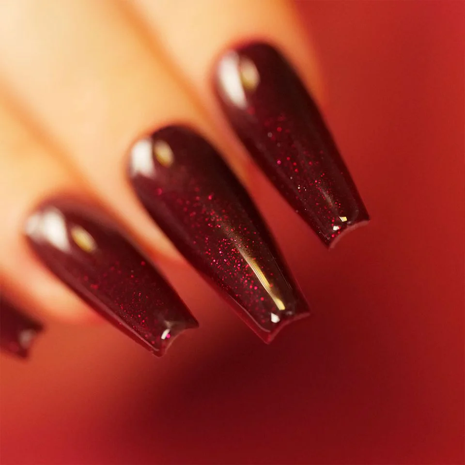 Color Gel Lyon Bordeaux Glitter - Image 3