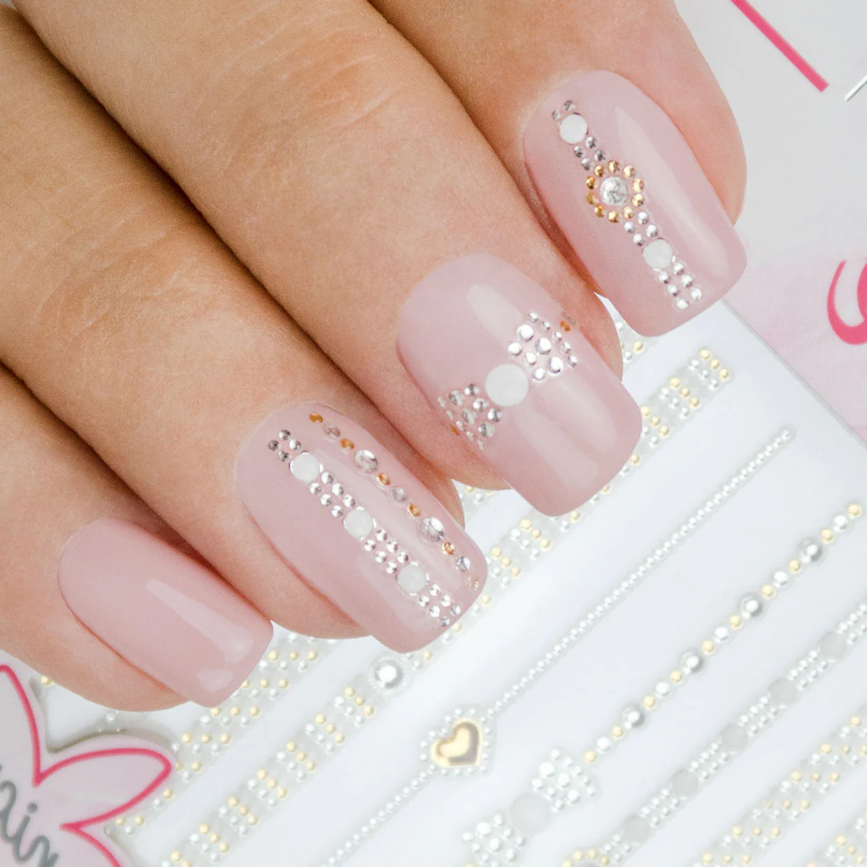 Deluxe Nail Art Sticker 8 - Lovely Heart - Image 3