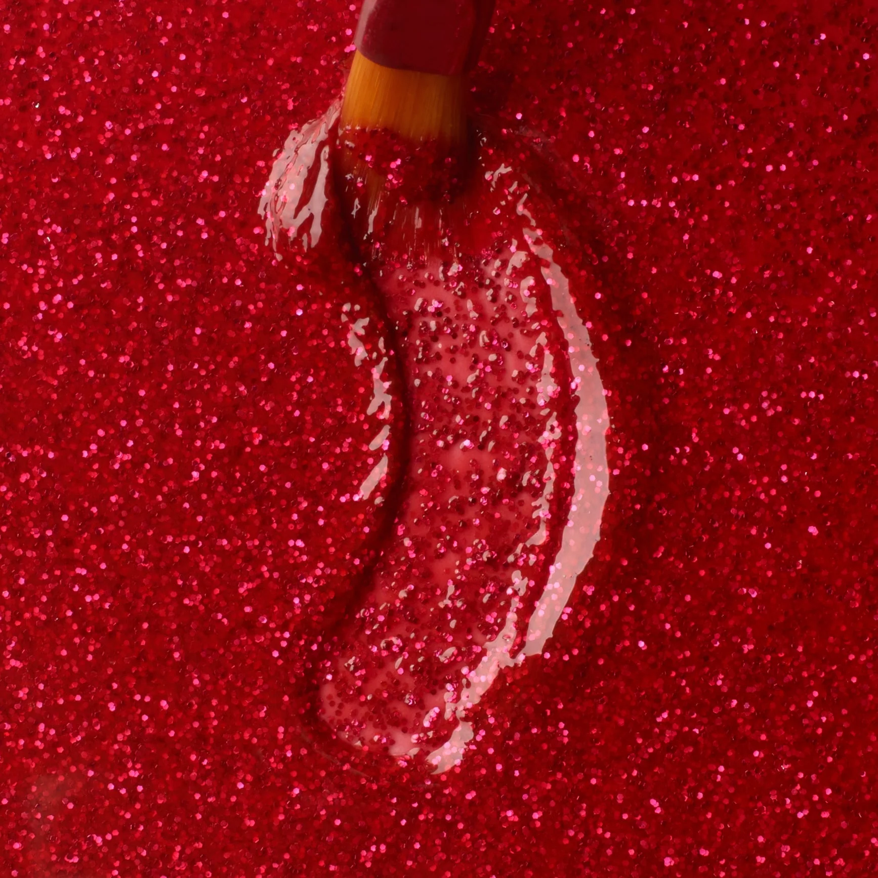 Glitter Gel Fire Red Star - Image 2