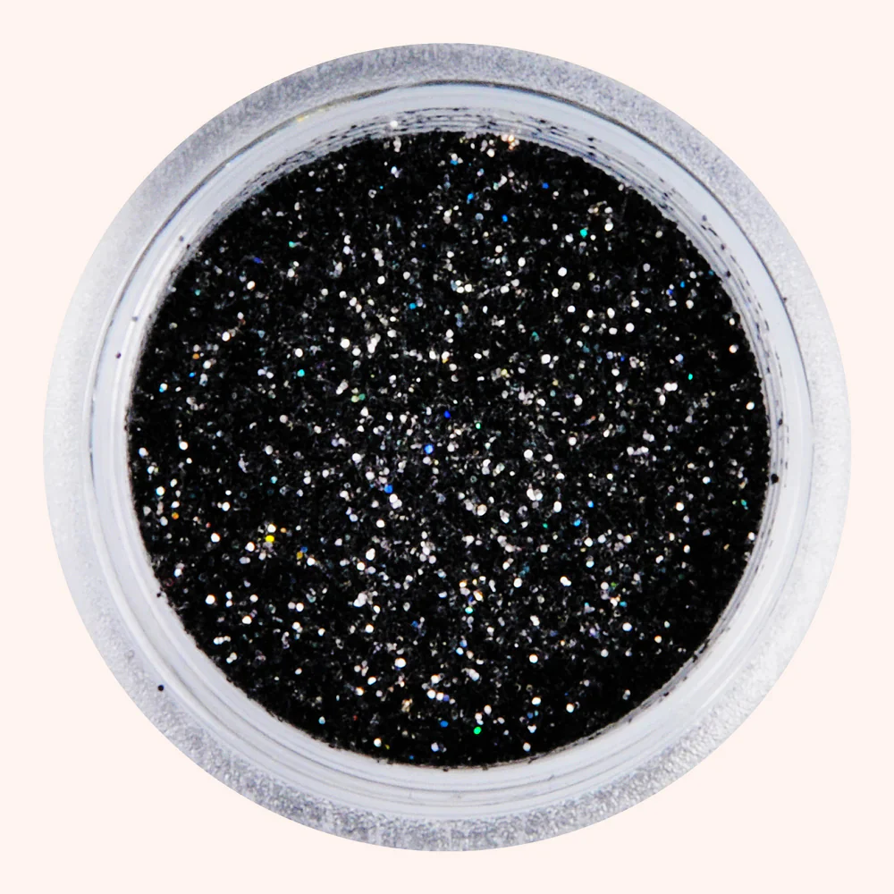 Glitter per unghie - nero