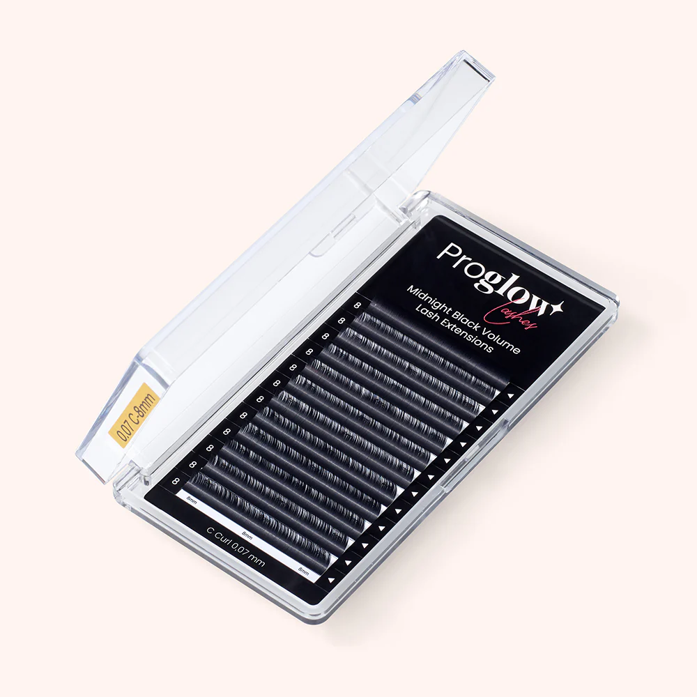 Midnight Black Volume Lash Extensions C Curl Round Shape 0,07 mm / Length 8 mm - Image 2