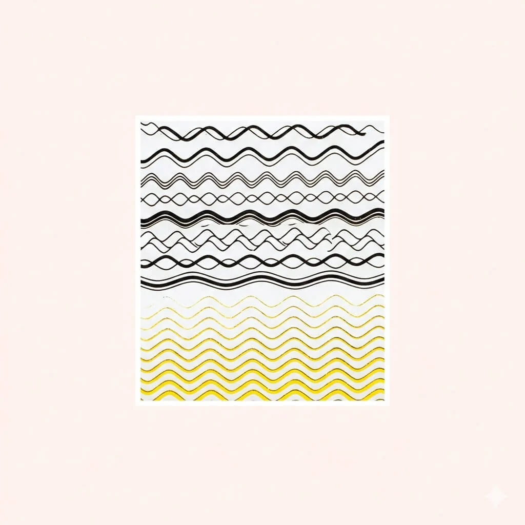 Modern Sticker Wavy 3