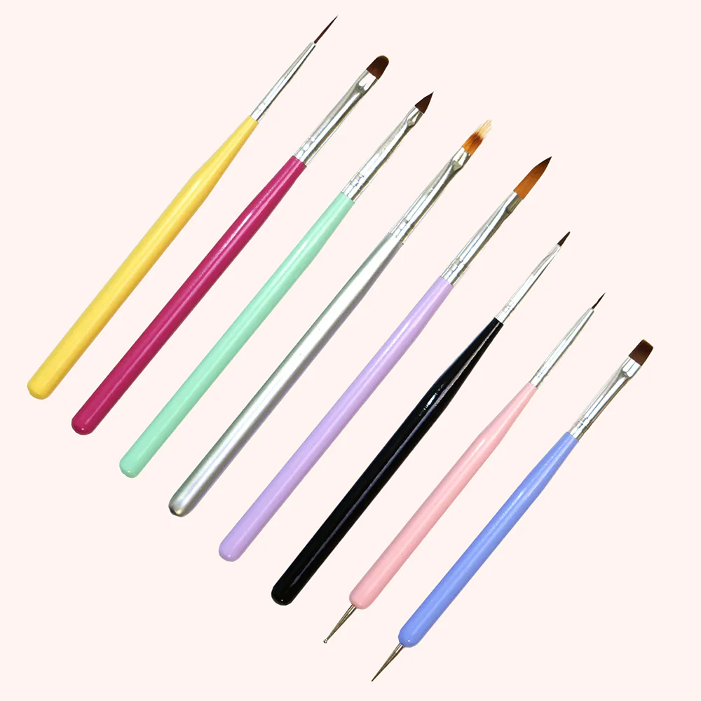 Nail Brush Set 8 pennelli