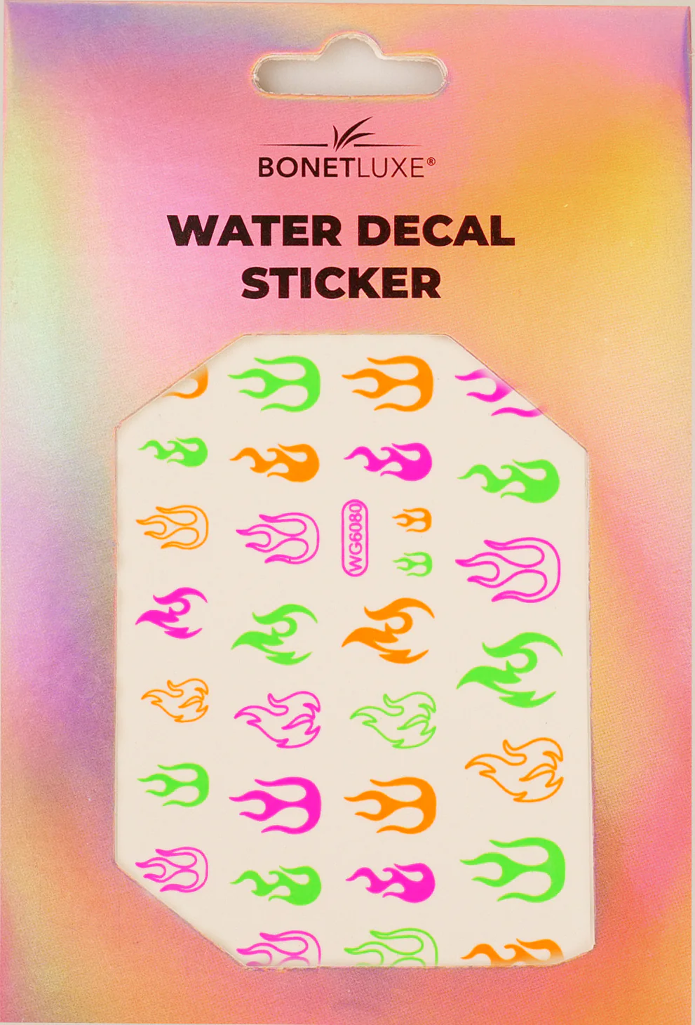 Nail Sticker Flame Neon - Image 2