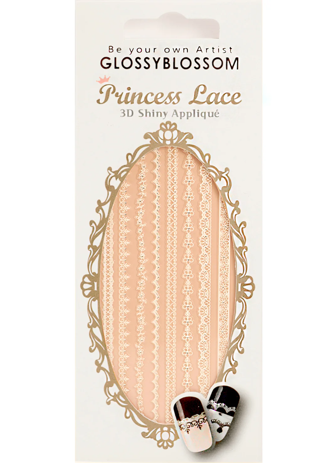 Nail Sticker Princess Lace White - Image 2