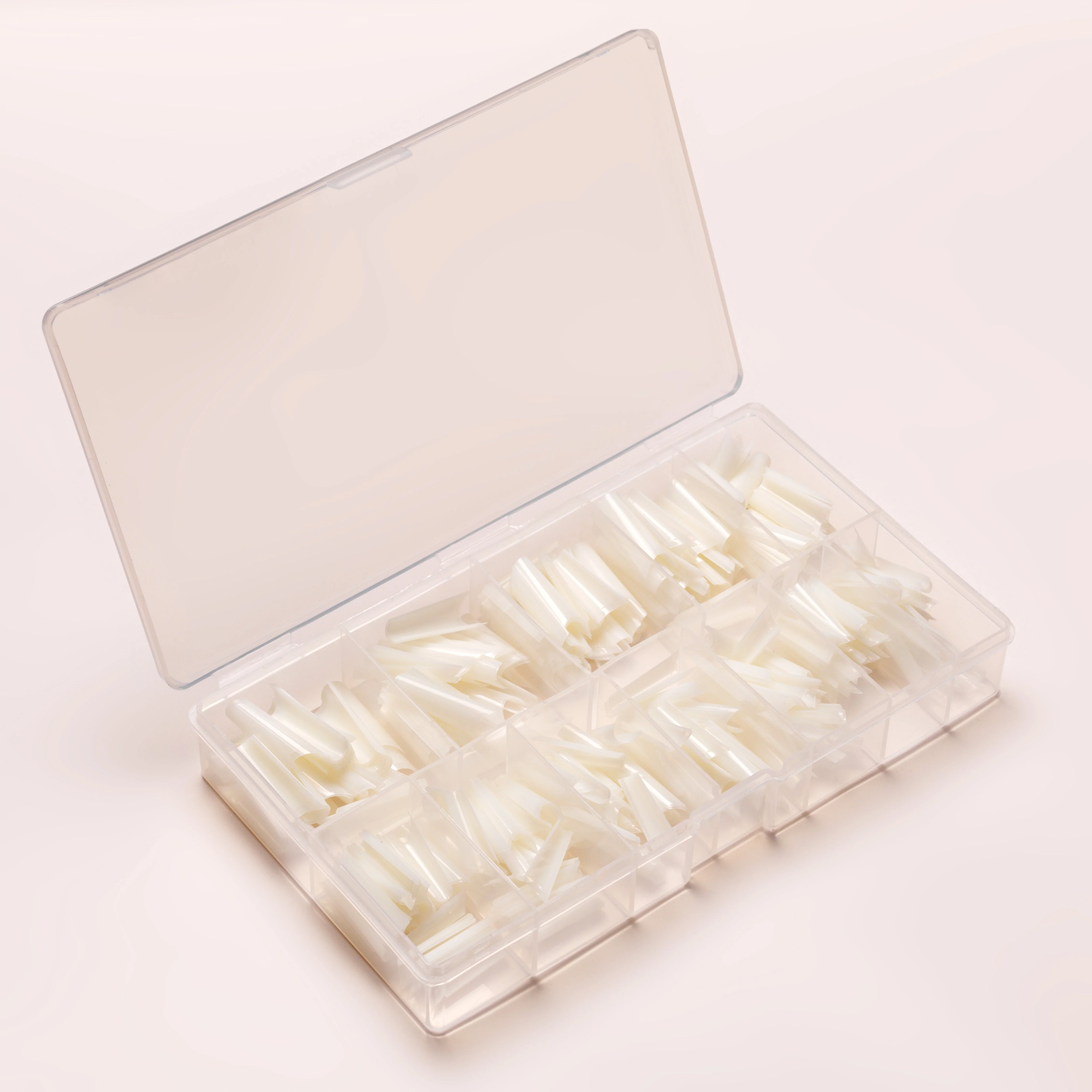 Nail Tips unghie C-Curve Coffin natural 504 pezzi - Image 3