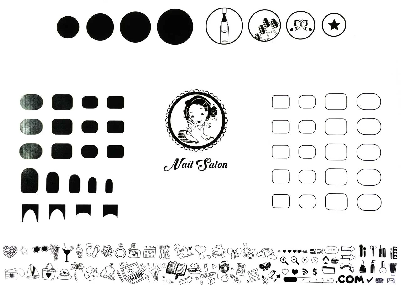 Nail Art-Mat A - Tappetino unghie