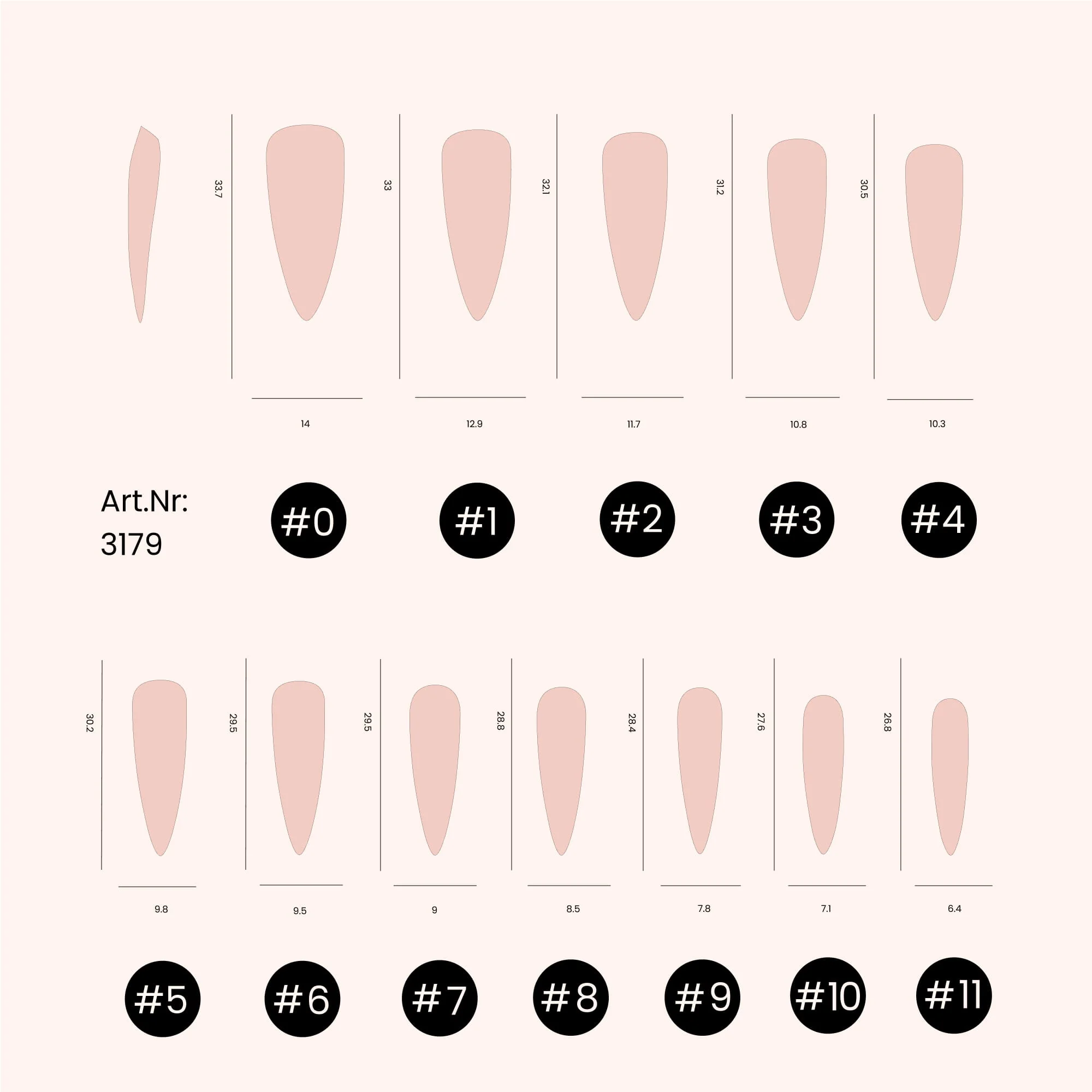 Dual Form unghie Stiletto 3 - 120 pezzi - Image 4
