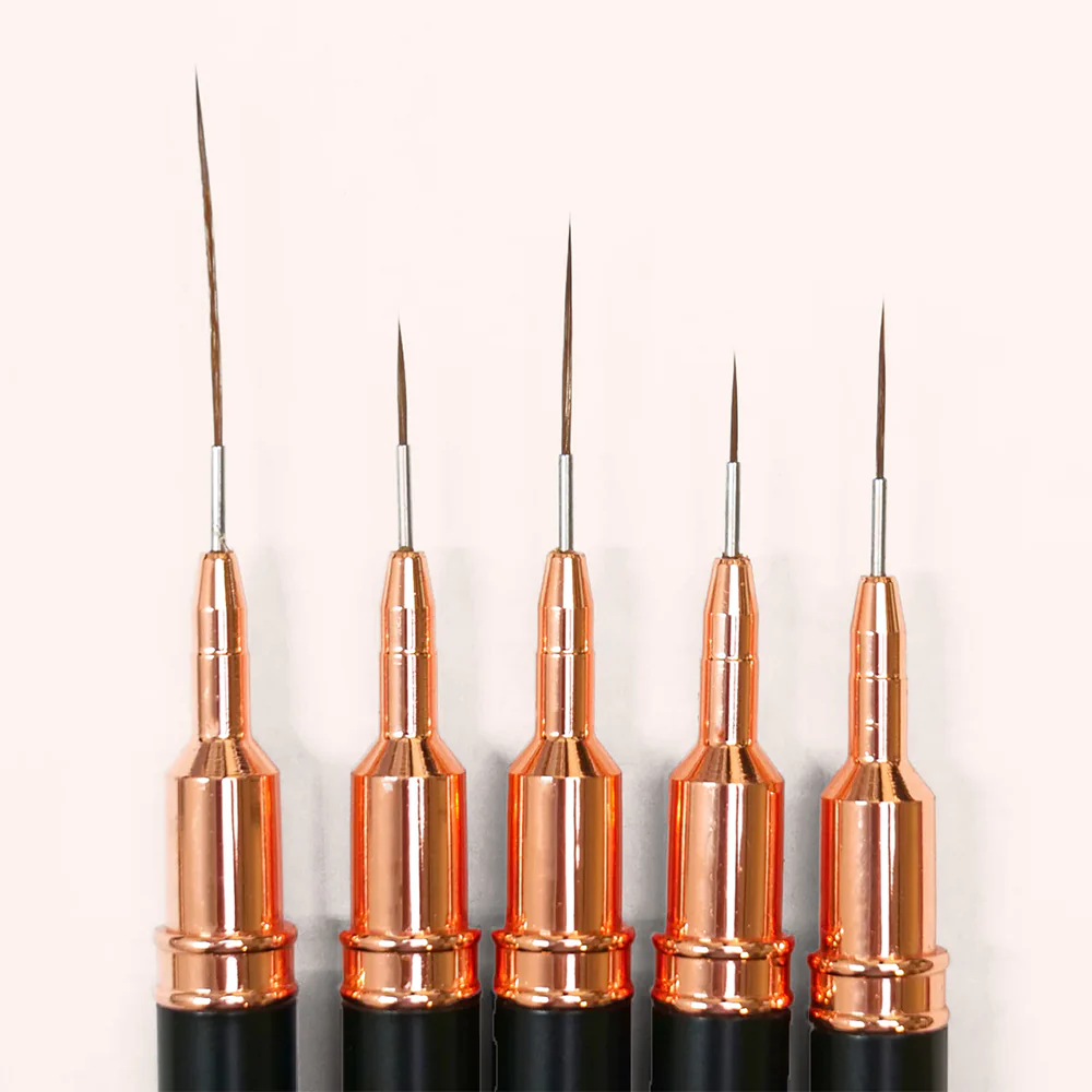 Premium Nail Art Brush Set 5 pennelli - Image 2