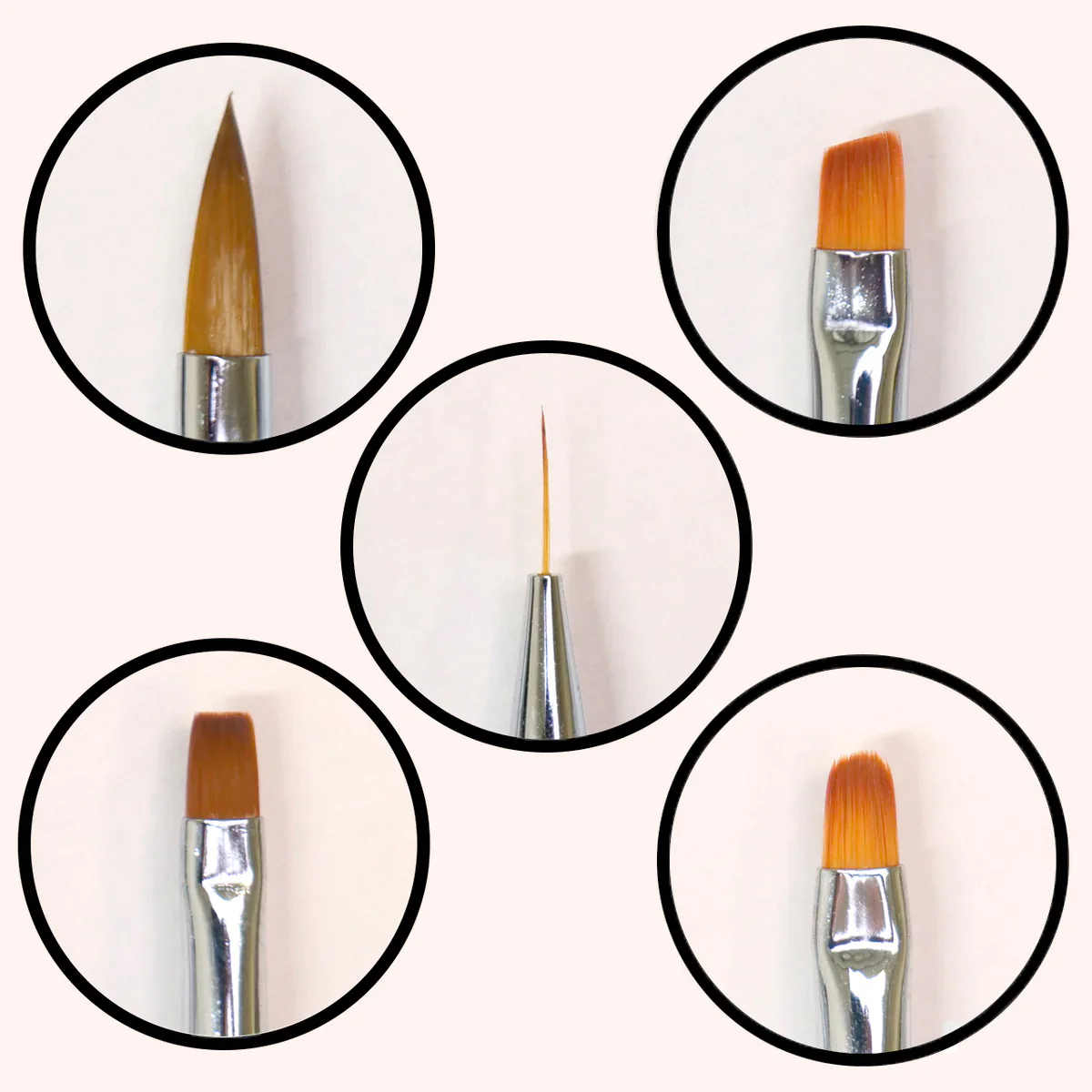 Premium Nail Brush Set 5 pennelli - Image 3