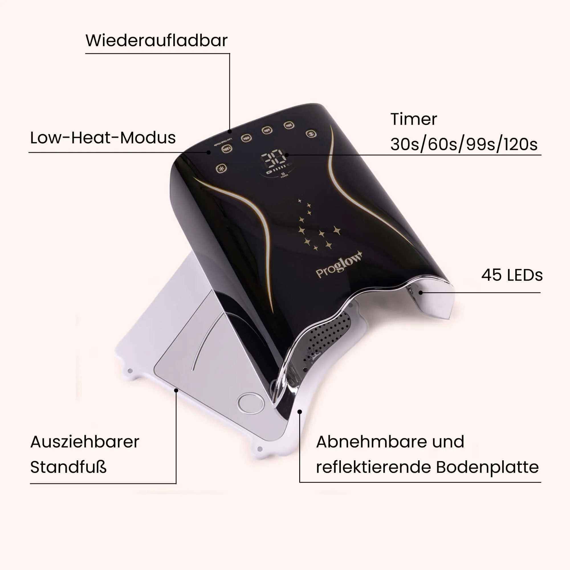 Premium Nail Lamp Black 60W - Image 5