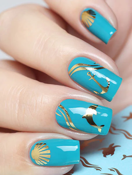 Premium Water Decals F059 gold - Image 3