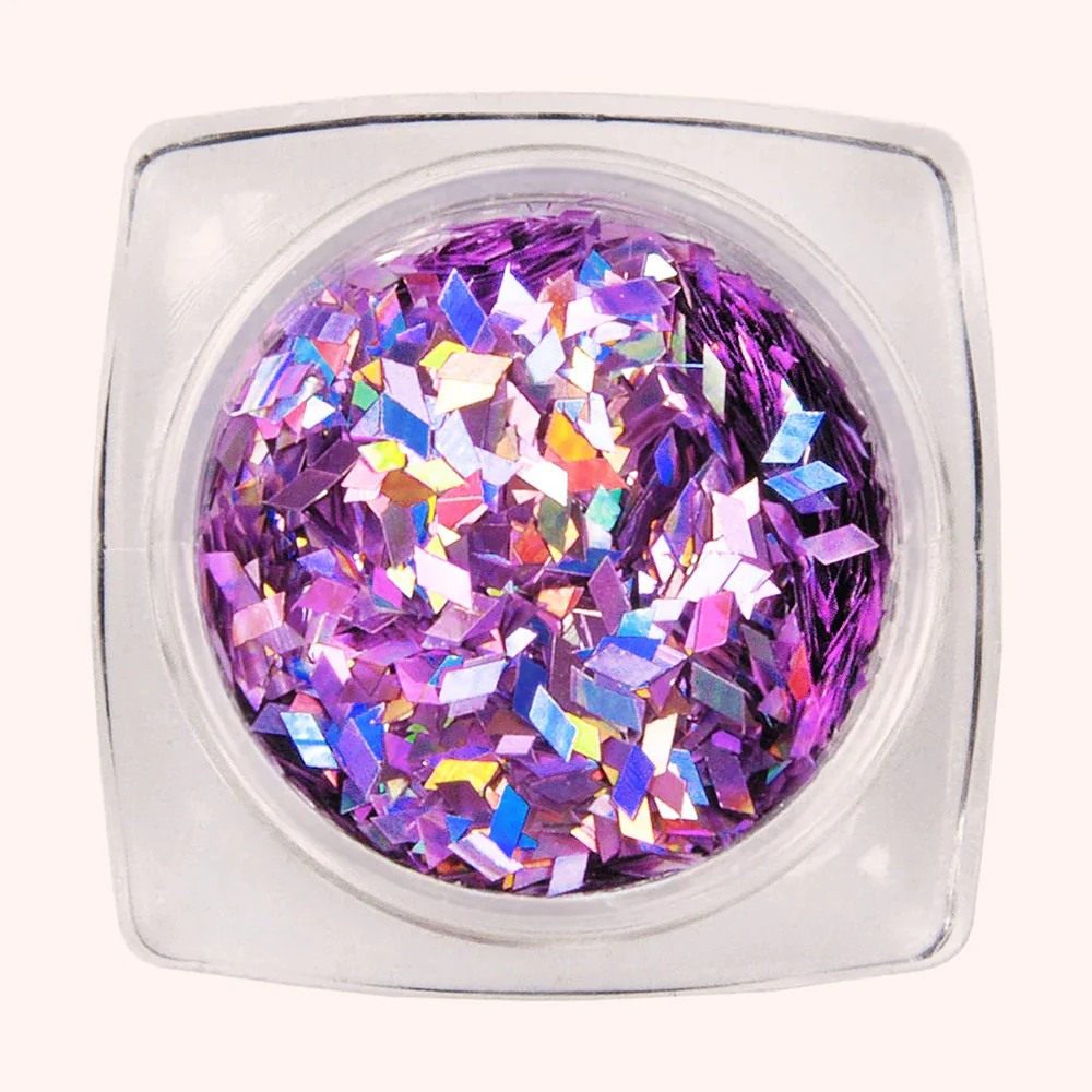 Glitter unghie rombo Nr. 8