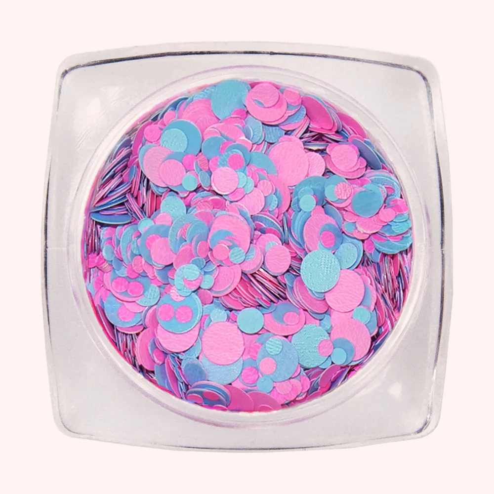 Mix Glitter unghie rotondi 3