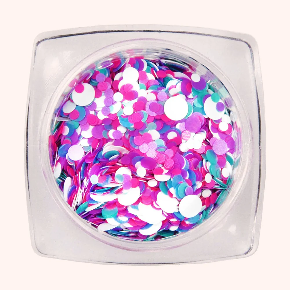Mix Glitter unghie rotondi 5