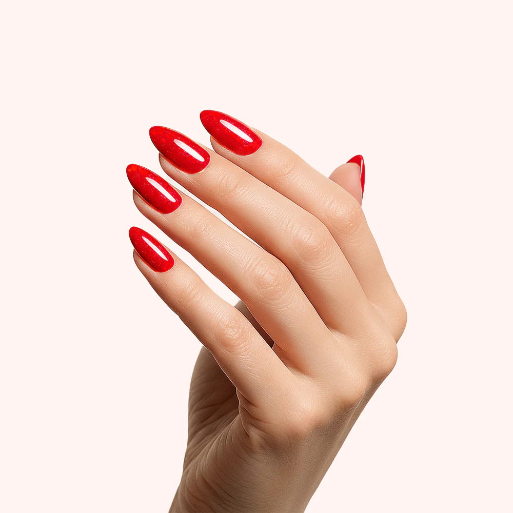 Smalto semipermanente 3in1 No Wipe Cherry Glitter - Image 3