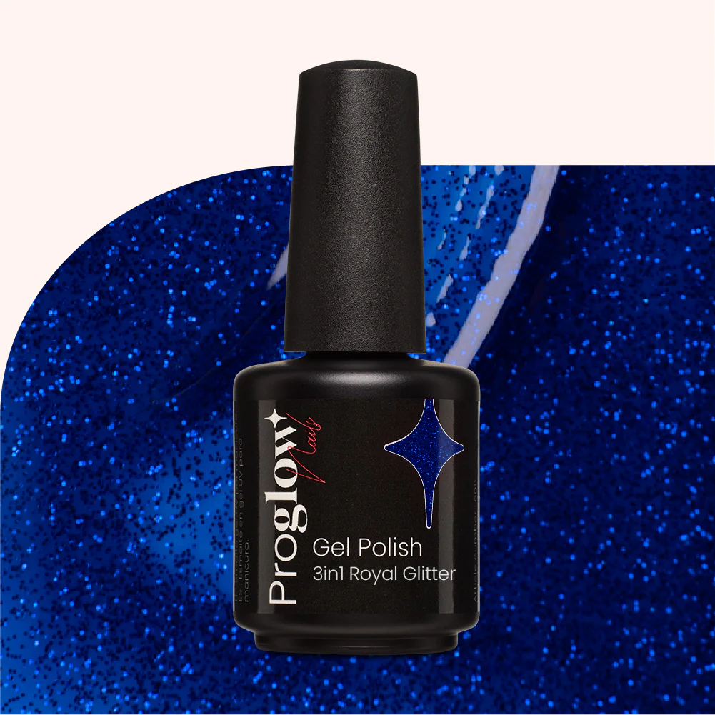 Smalto semipermanente 3in1 No Wipe Royal Glitter