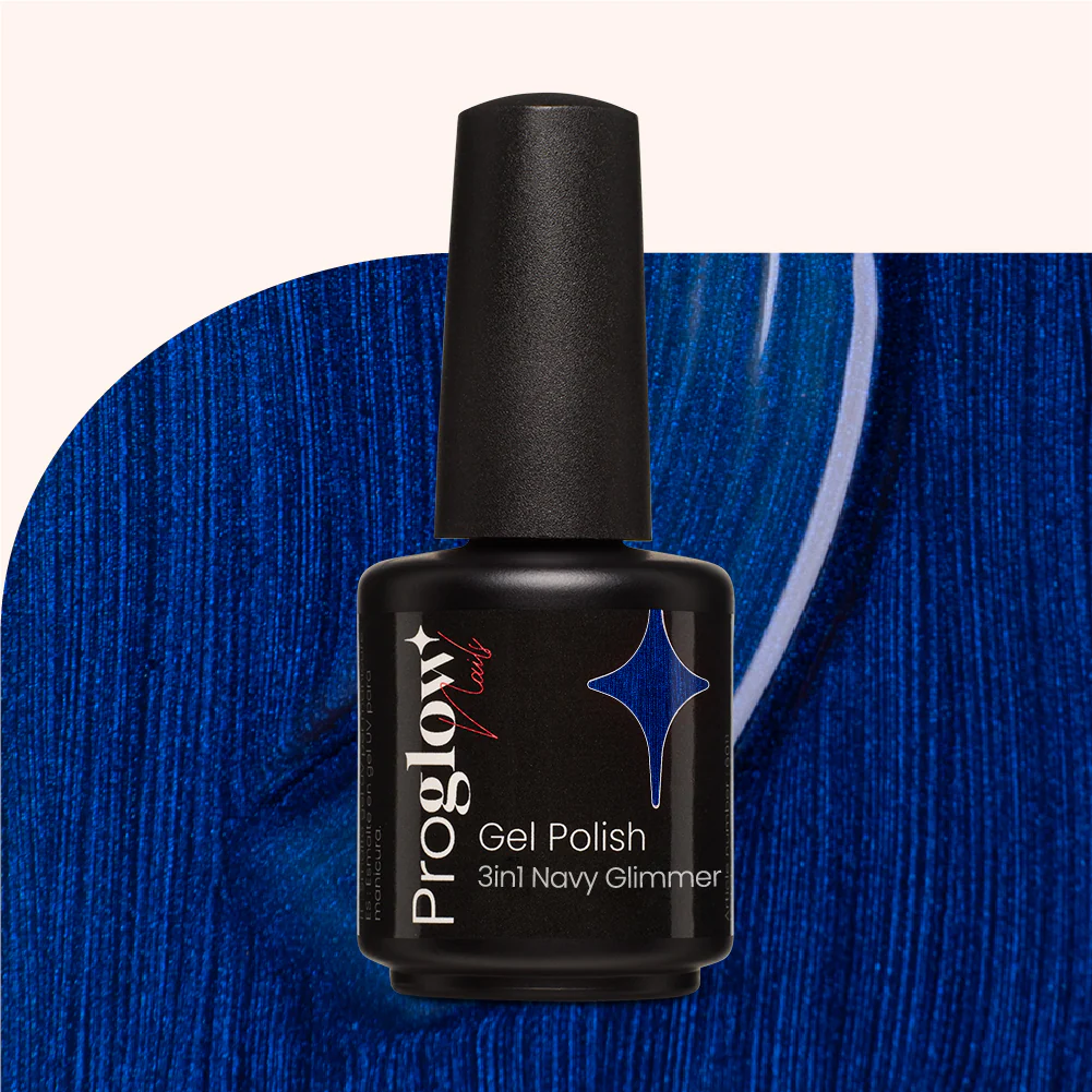 Smalto semipermanente 3in1 No Wipe Navy Glimmer
