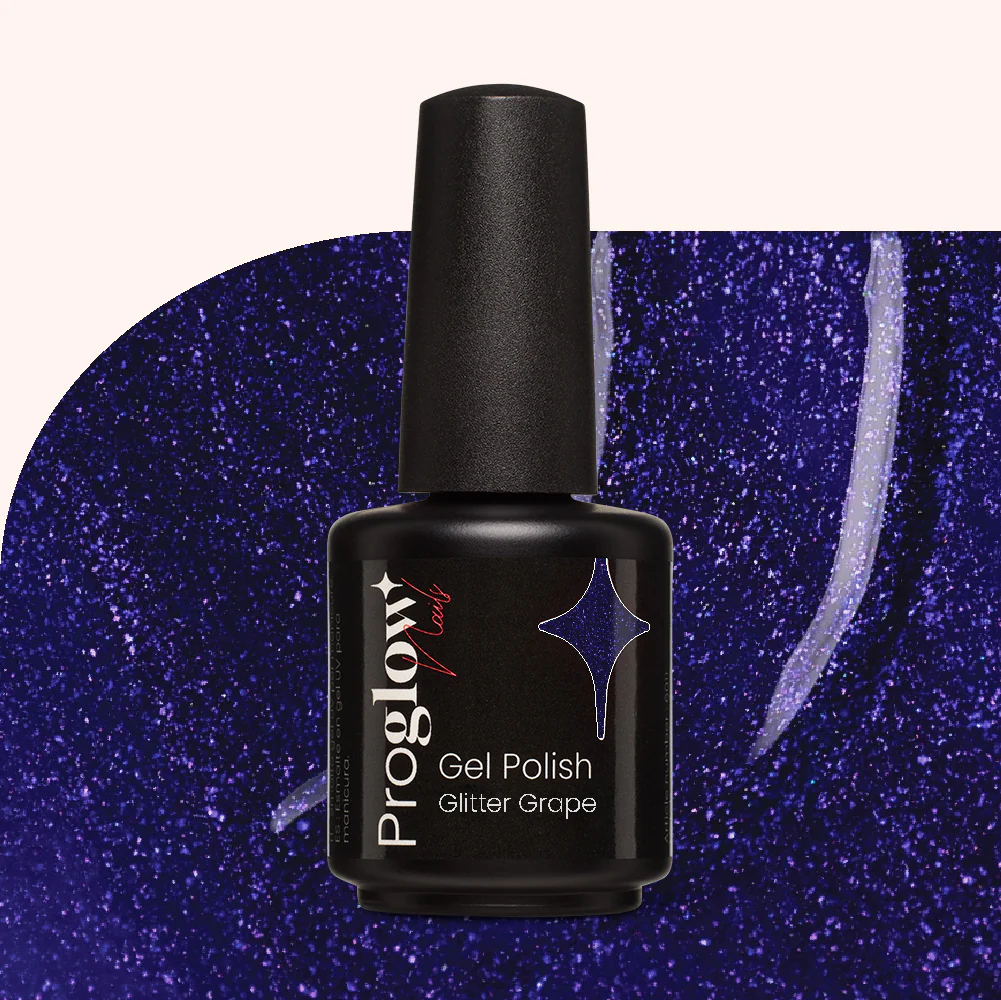 Smalto semipermanente Glitter Grape