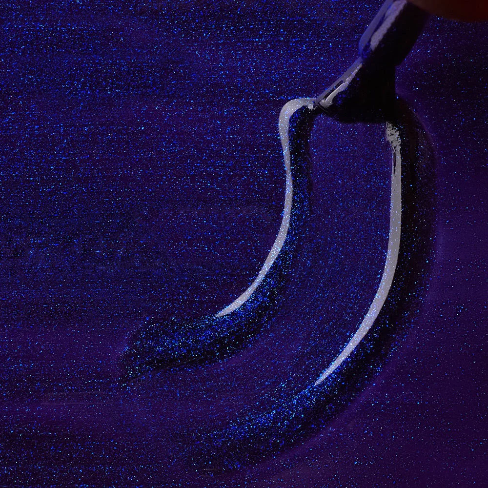 Smalto semipermanente Navy Glitter - Image 2
