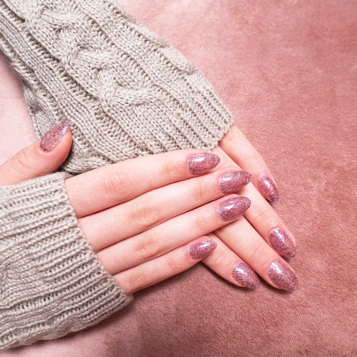 Smalto semipermanente Pink-Purple-Orange Glitter - Image 3