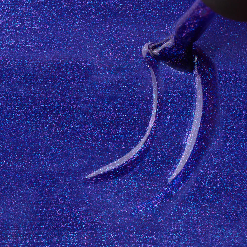 Smalto semipermanente Purple Blue Glitter - Image 2