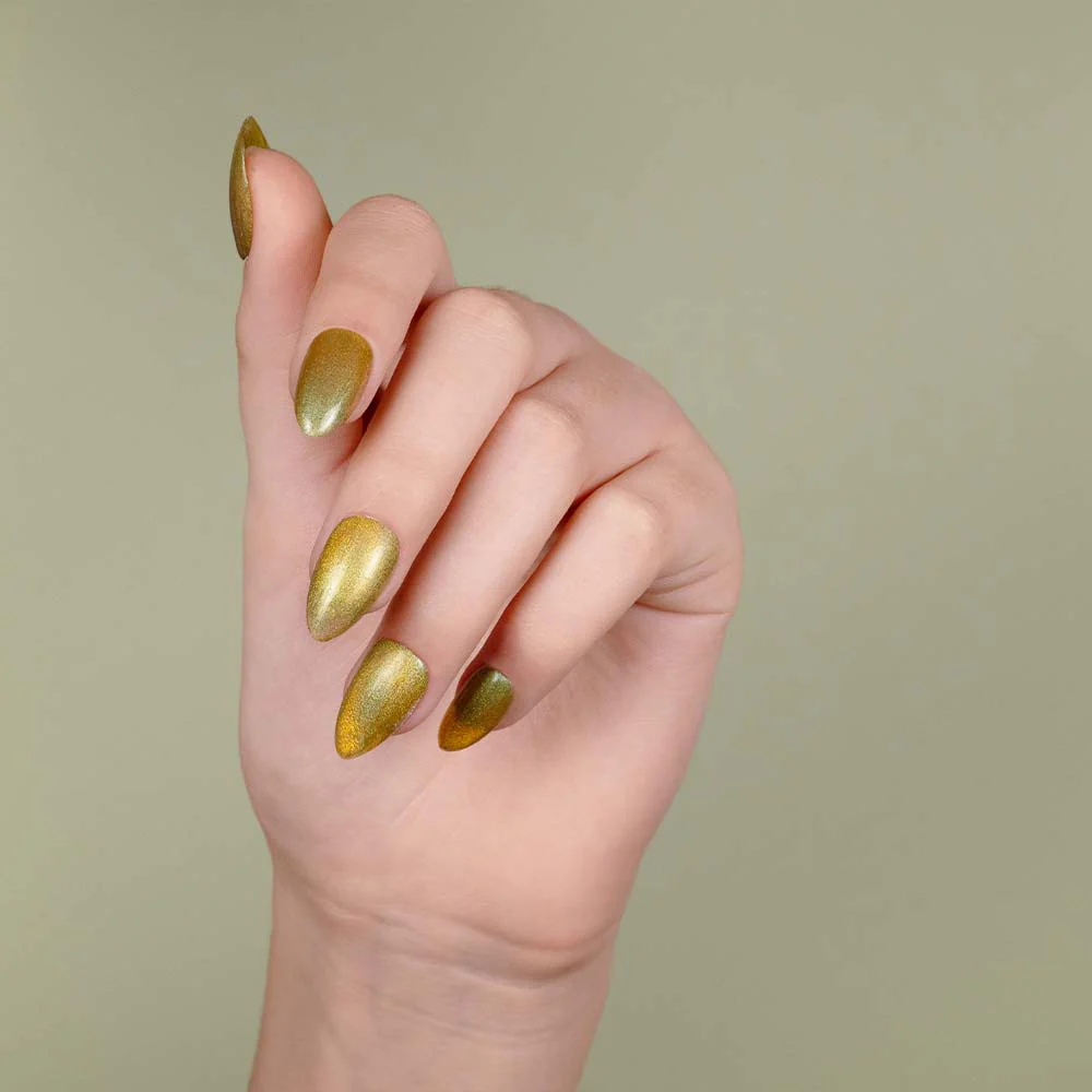 Smalto semipermanente Cat Eye Golden Leafs - Image 2