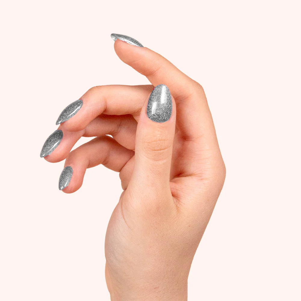 Smalto semipermanente Silver Glitter Star - Image 3