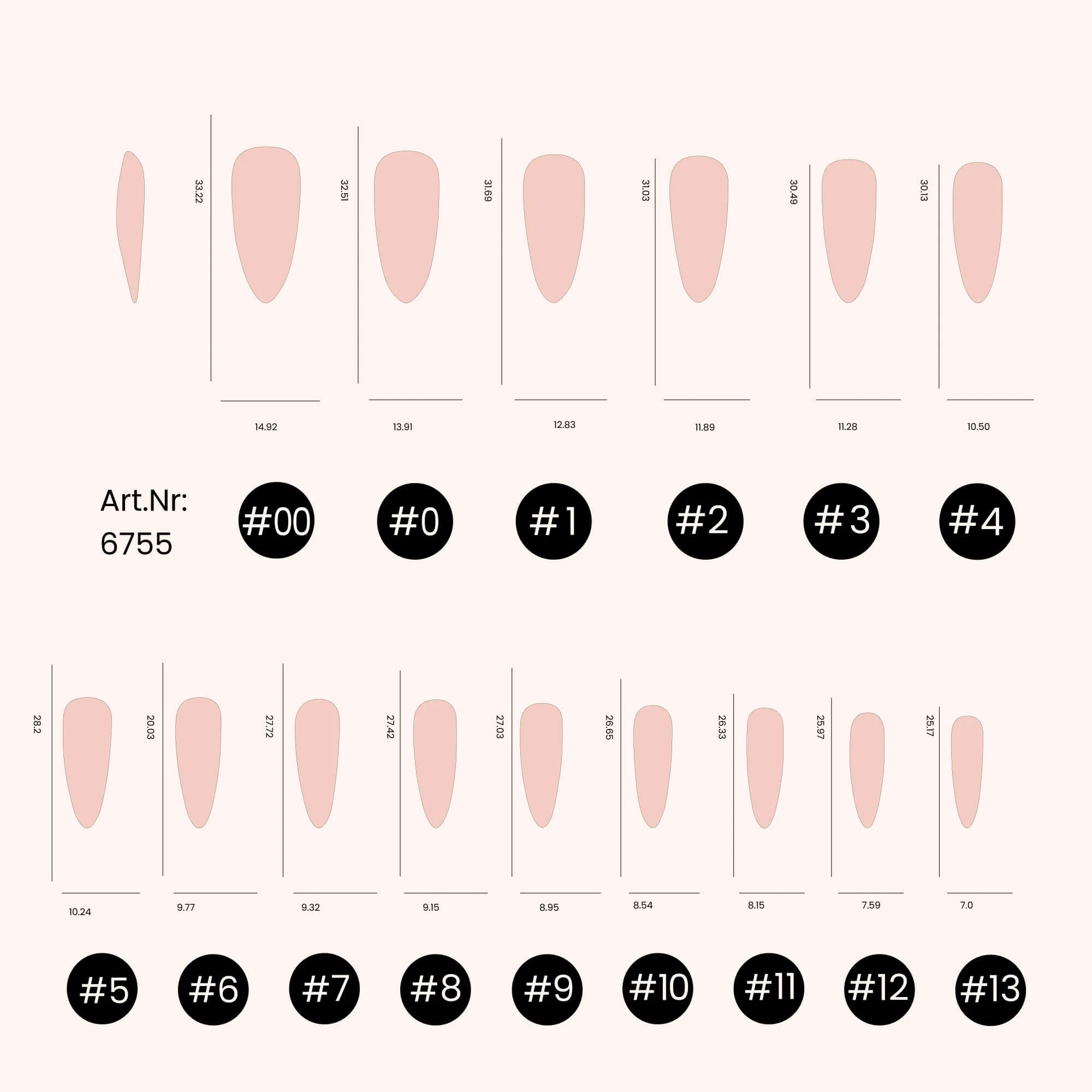 Soft Gel Tips unghie C-Curve Long Mandorla - Image 5