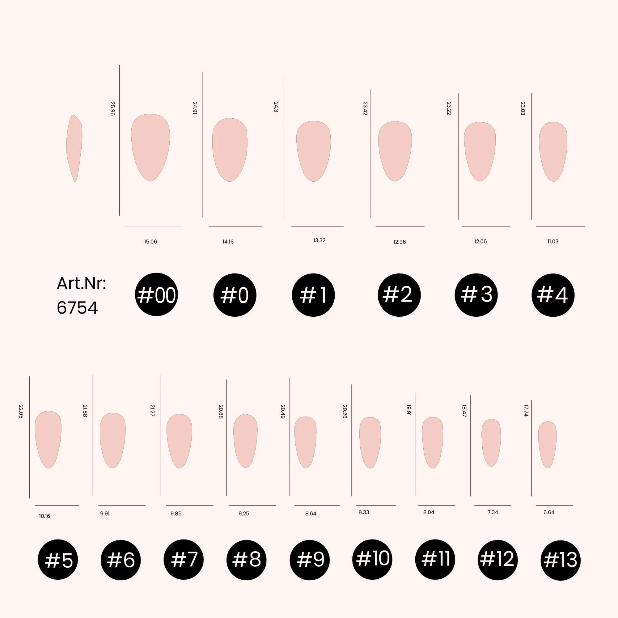 Soft Gel Tips unghie C-Curve Medium Mandorla - Image 6