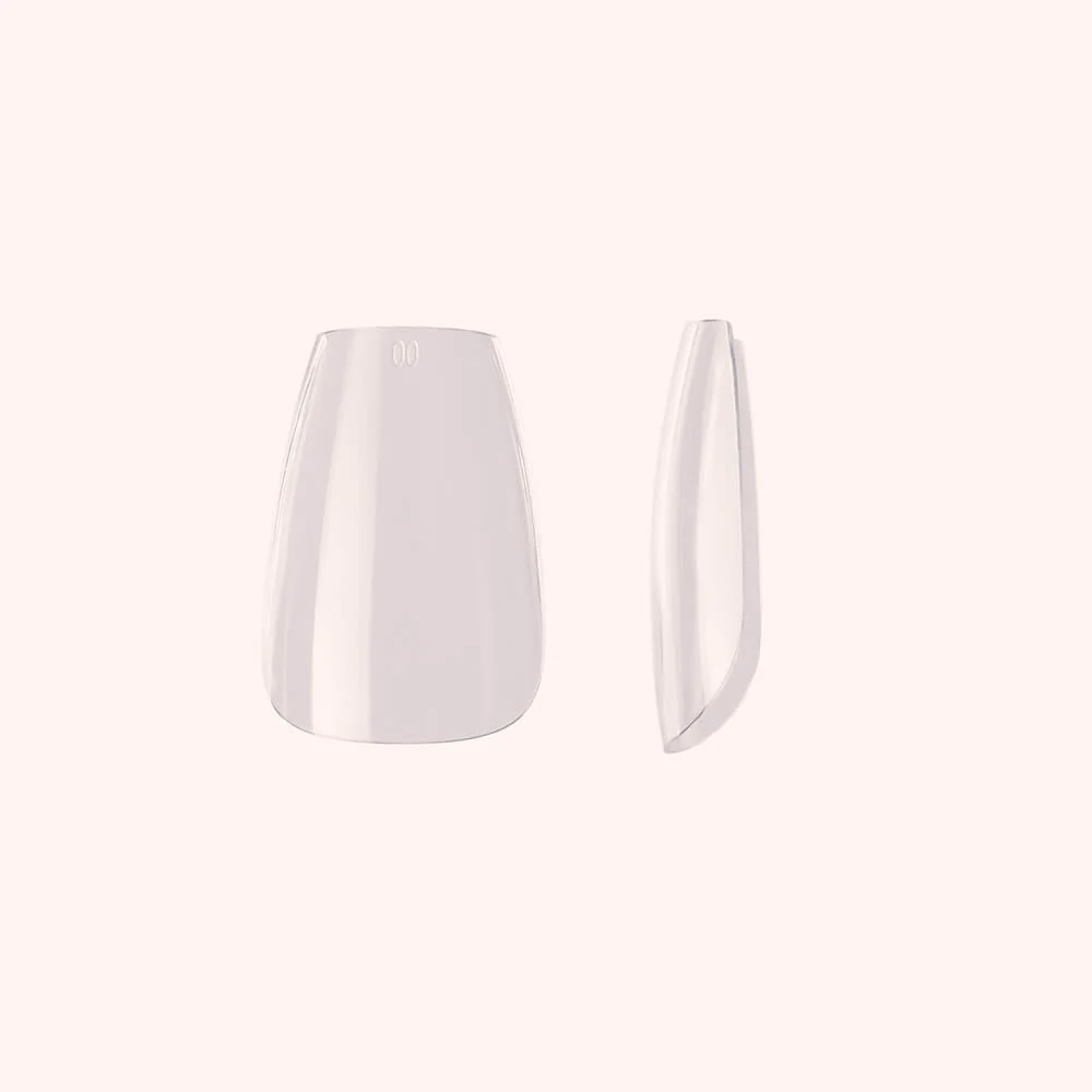 Soft Gel-x Nail Tips unghie C-Curve Short Coffin 600 - Image 2
