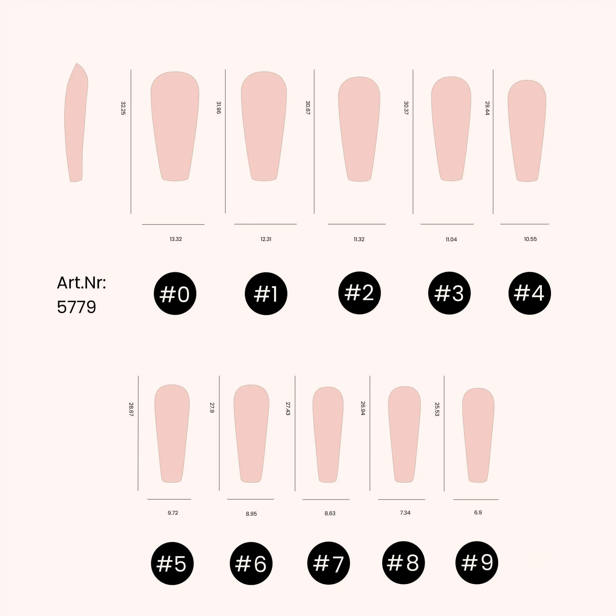Soft Gel Tips unghie a Ballerina Baby Rose  - Image 4