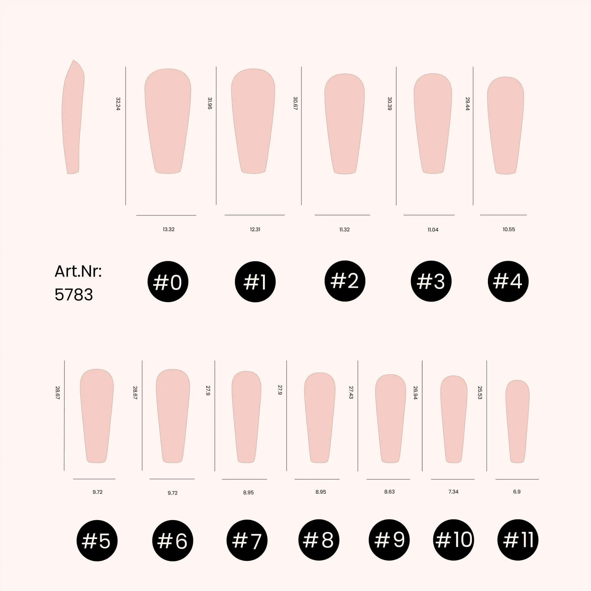 Soft Gel Tips unghie a Ballerina Sweet Rose - Image 4