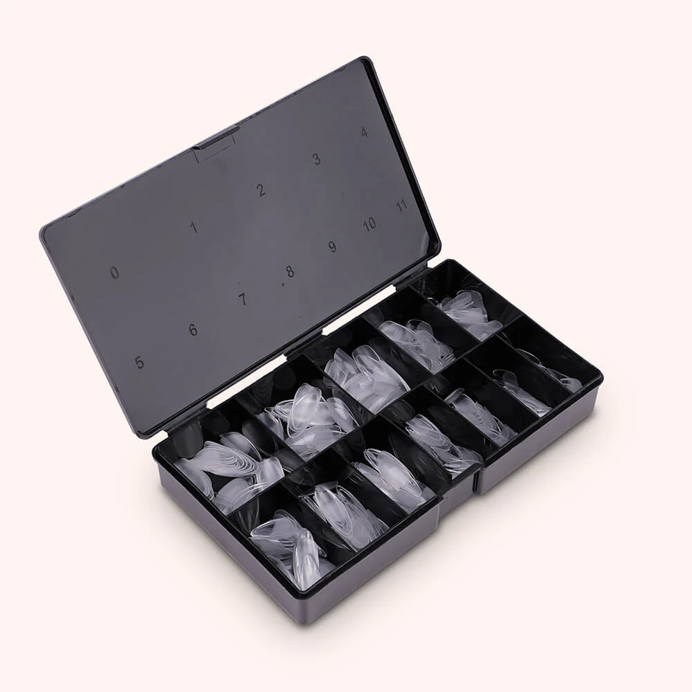 Soft Gel Tips unghie Half Buffed Long Almond - Image 3