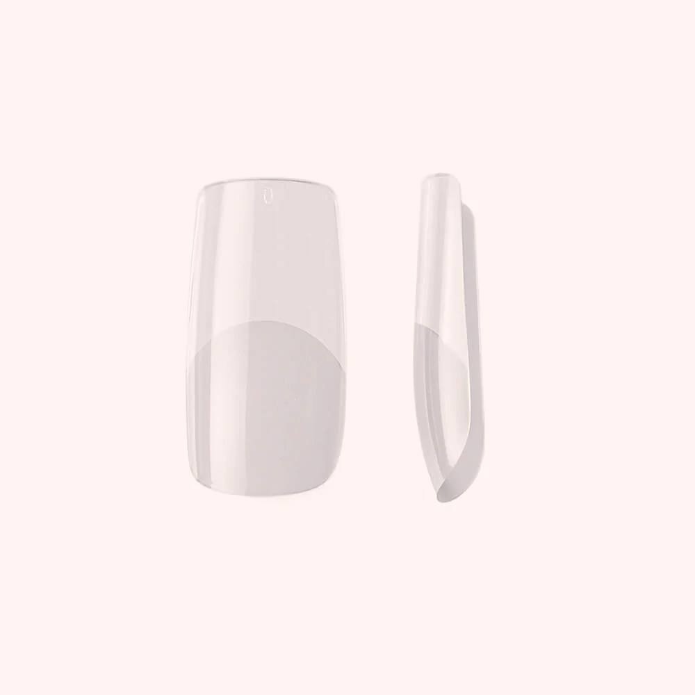 Soft Gel Tips unghie Half Buffed Square  - Image 2