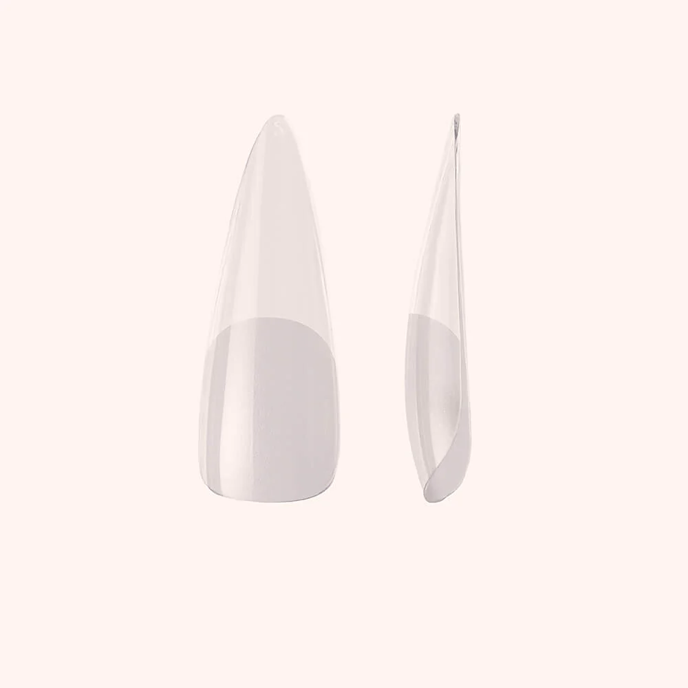 Soft Gel Tips unghie Half Buffed Stiletto - Image 2