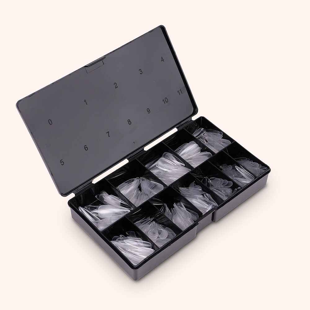Soft Gel Tips unghie Half Buffed Stiletto - Image 3