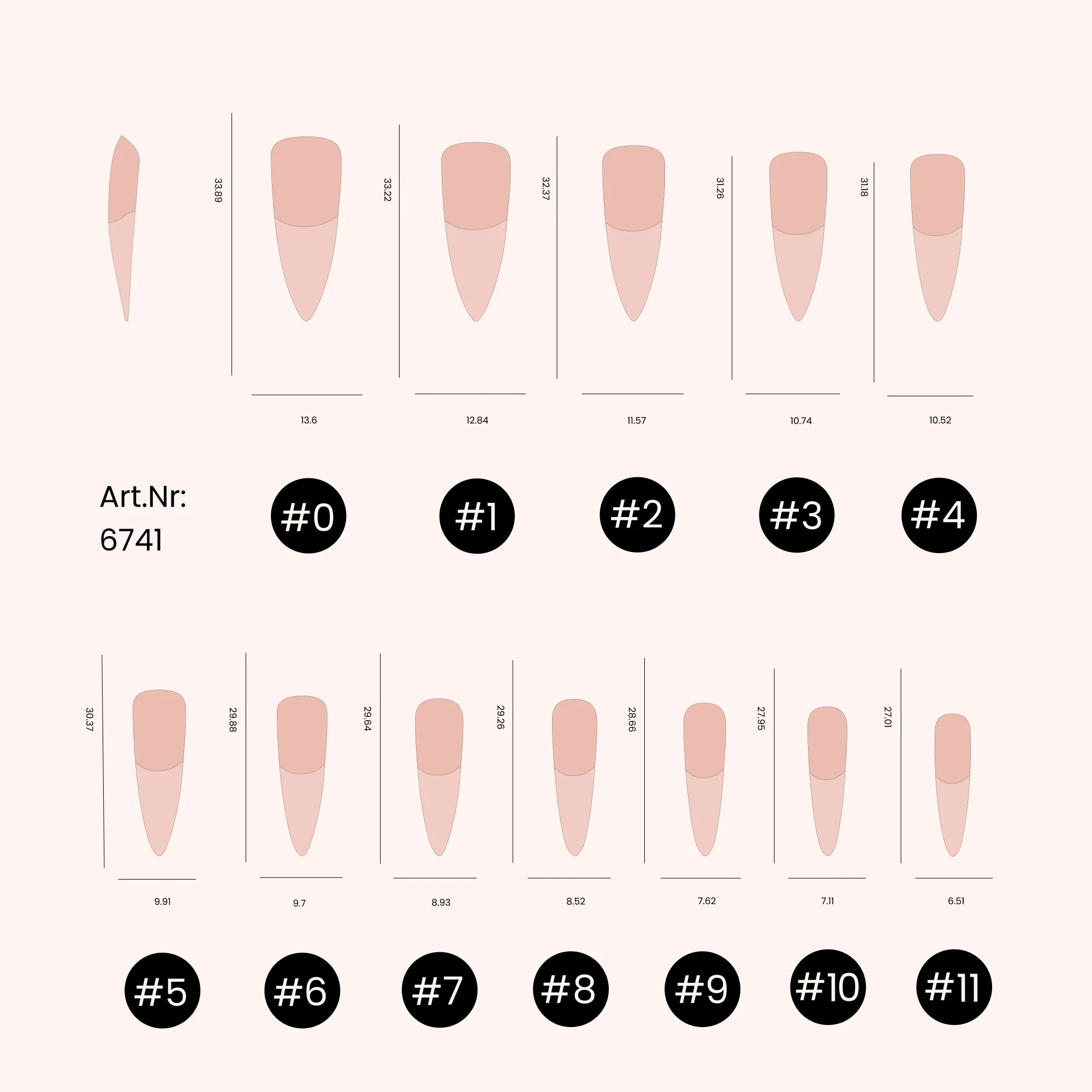 Soft Gel Tips unghie Half Buffed Stiletto - Image 6