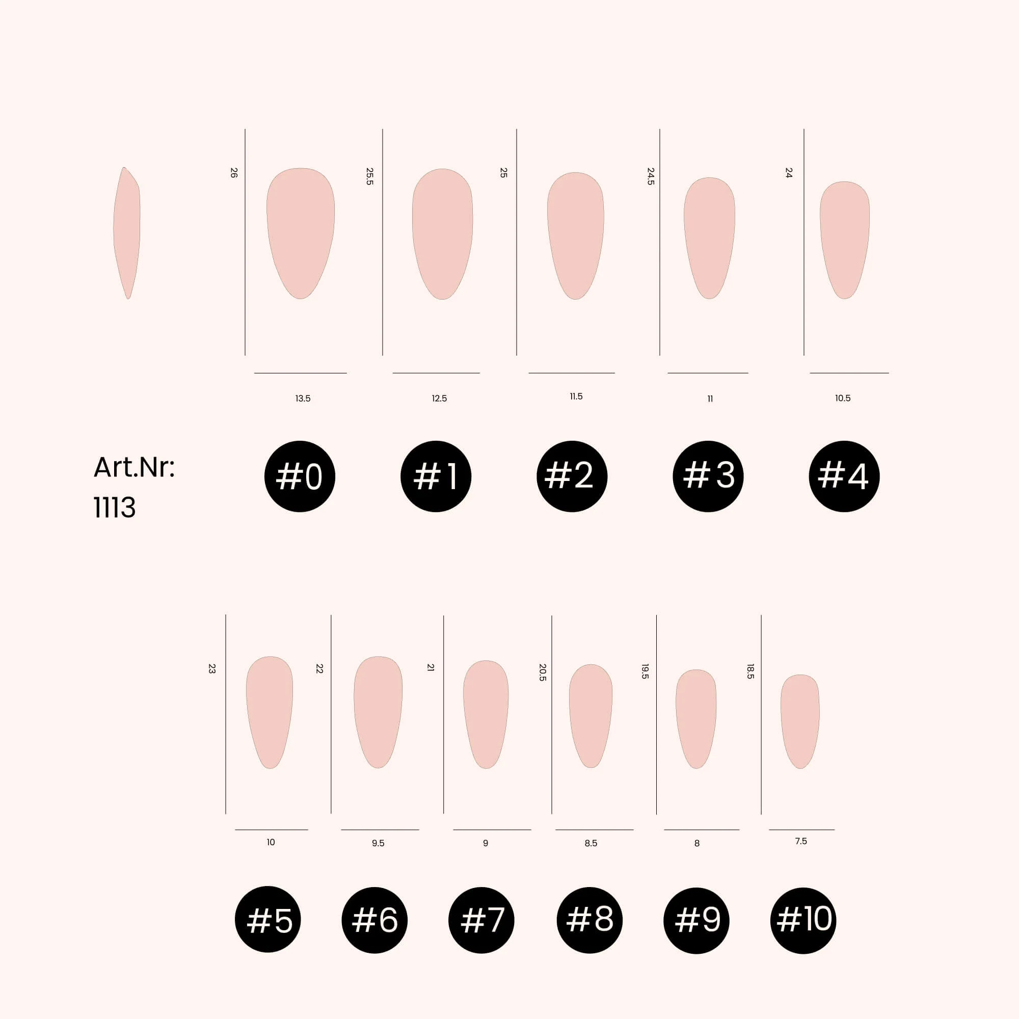Soft Gel Tips unghie Long Mandorla - Image 3