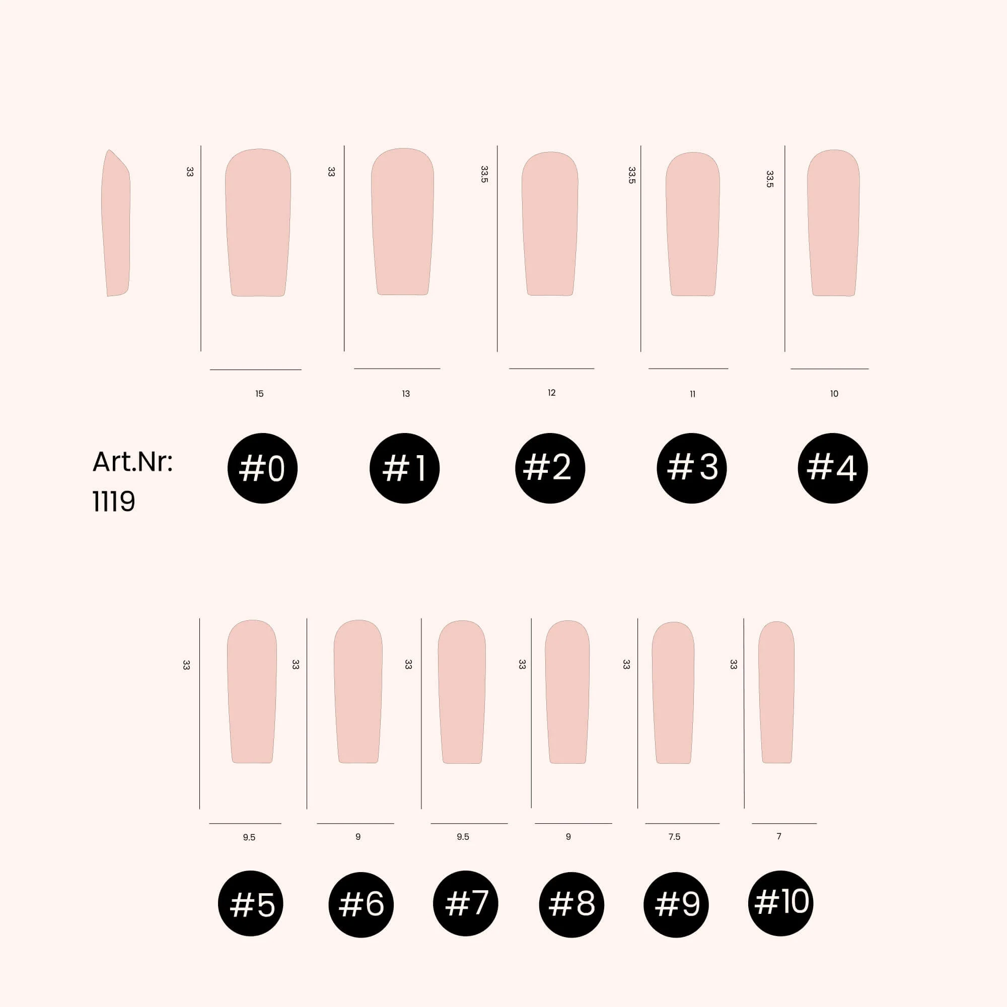 Soft Gel Tips unghie Long Square - Image 4