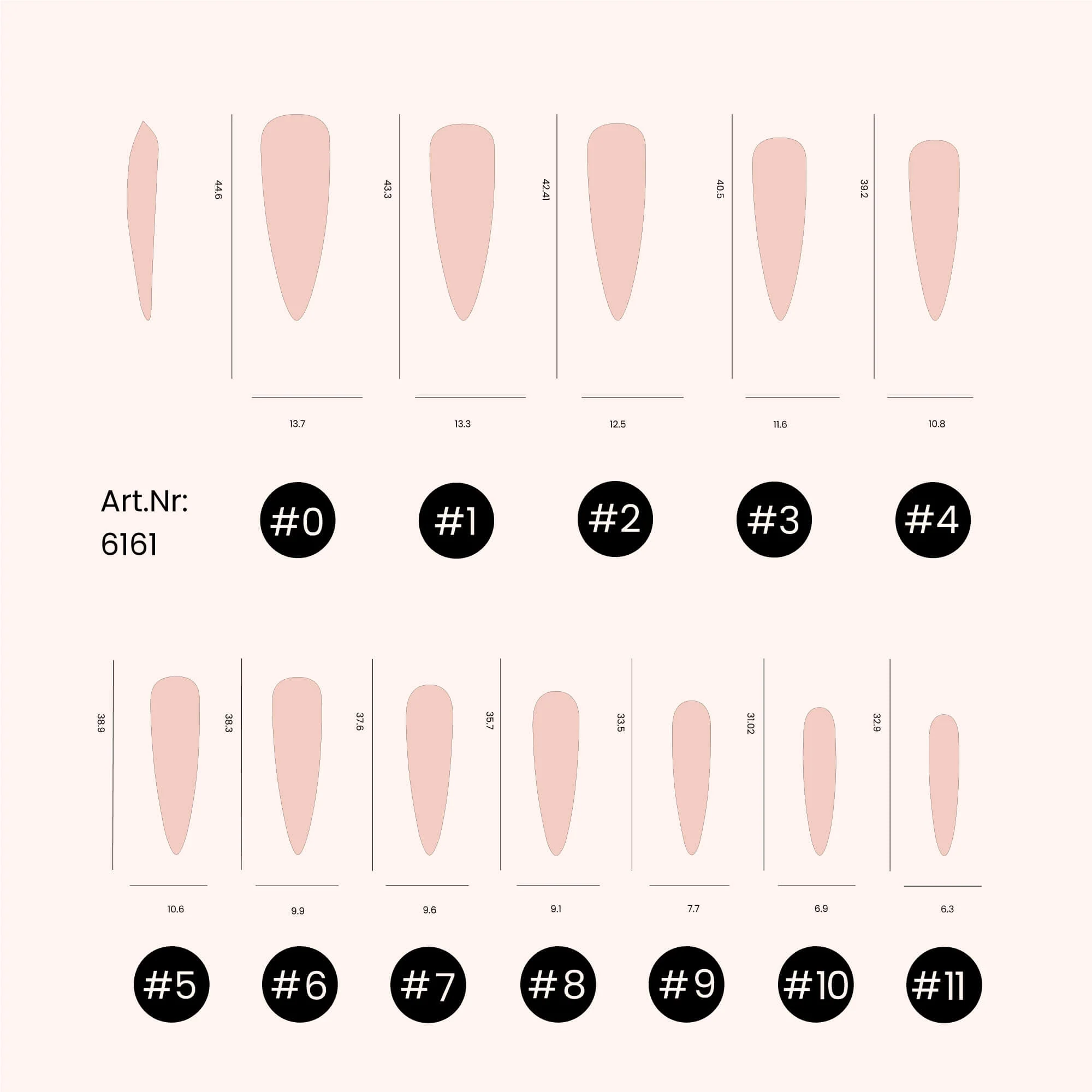 Soft Gel Tips unghie Long Stiletto - Image 4
