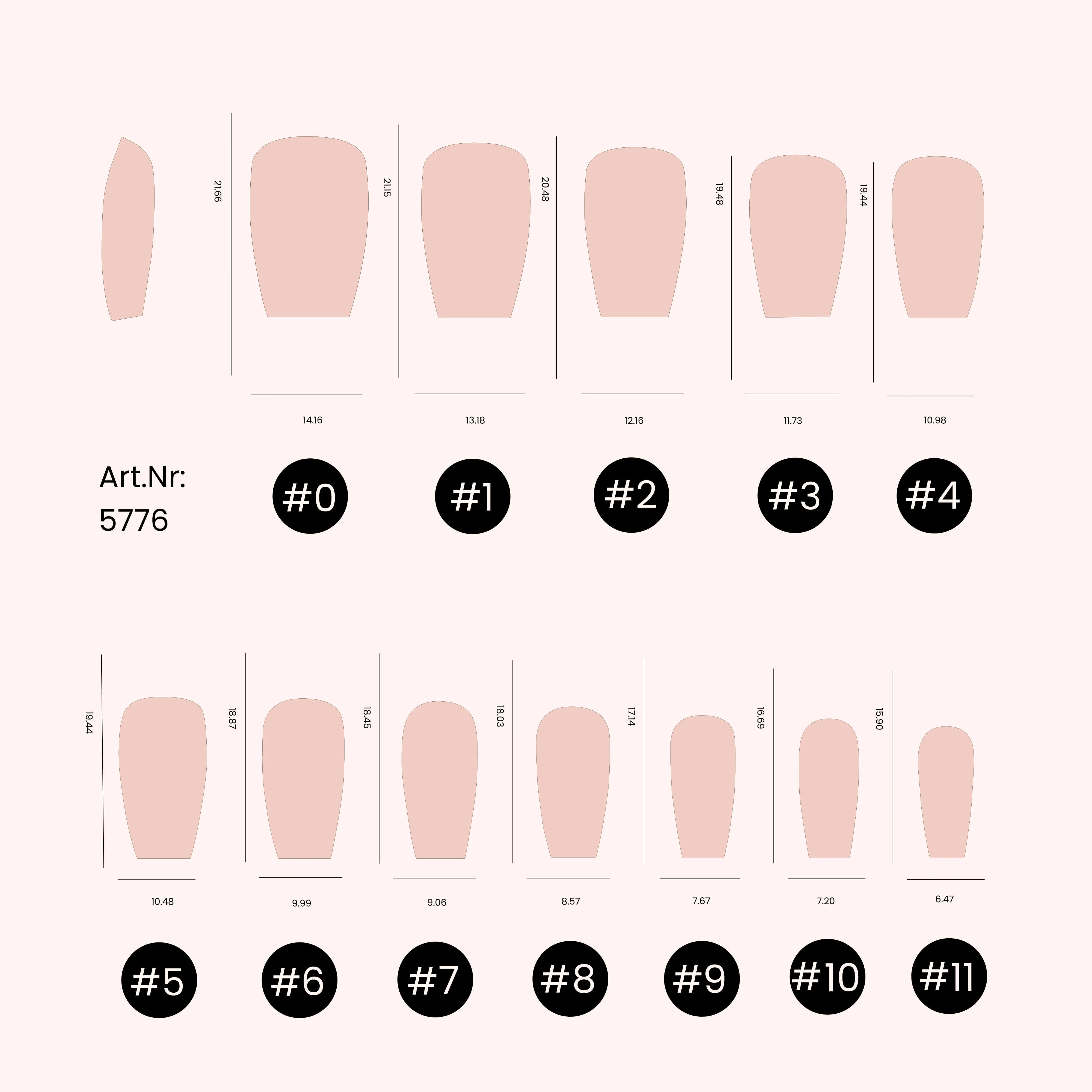 Soft Gel Tips unghie Short a Ballerina  - Image 4