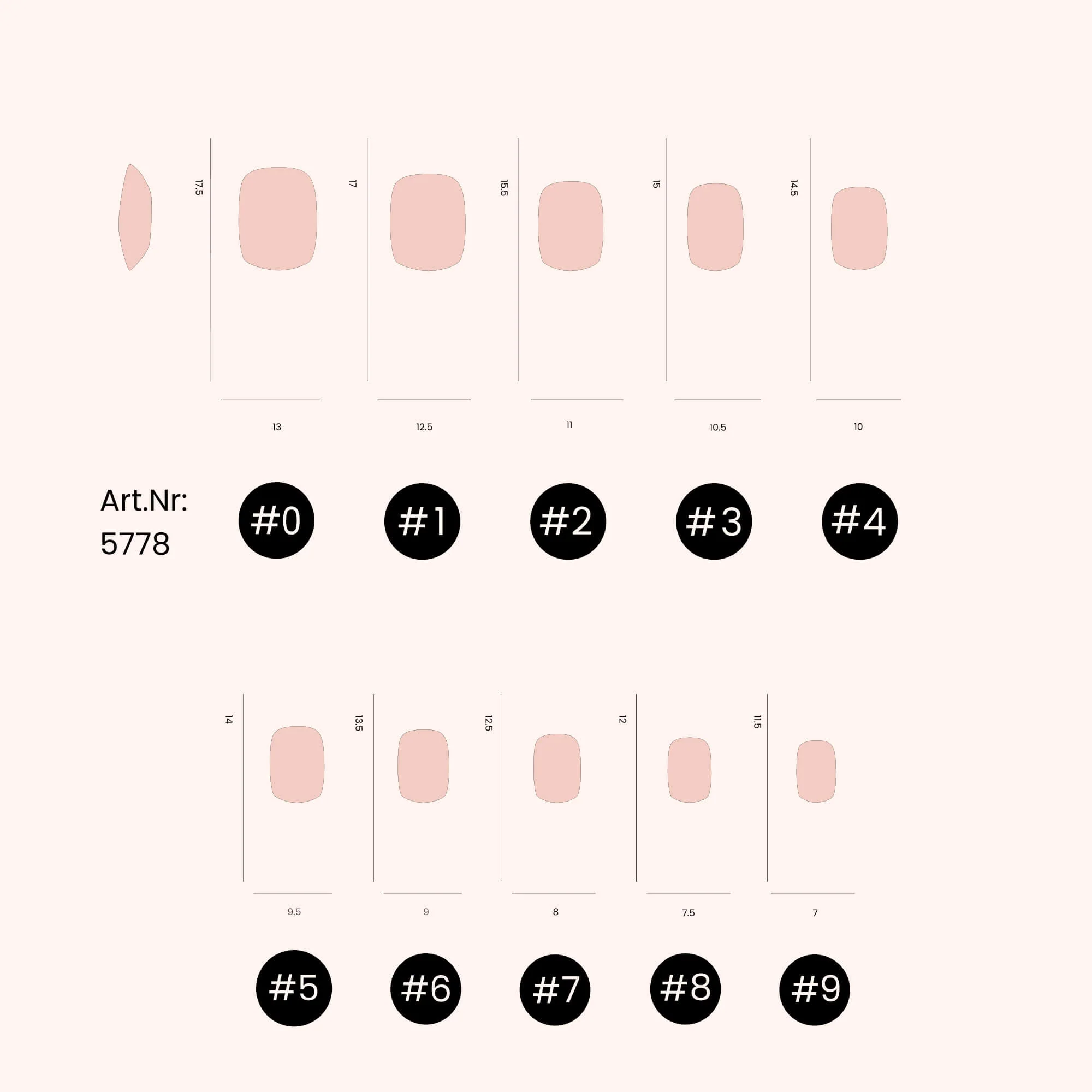 Soft Gel Tips unghie Short Rounded Square - Image 4