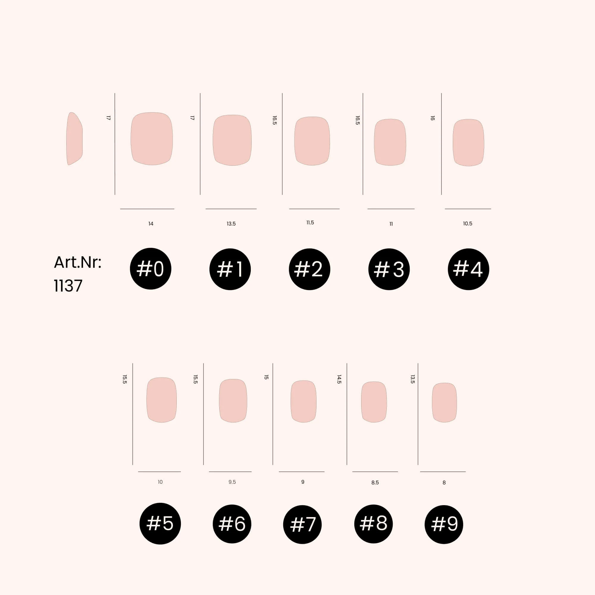 Soft Gel Tips Short Square - Image 4