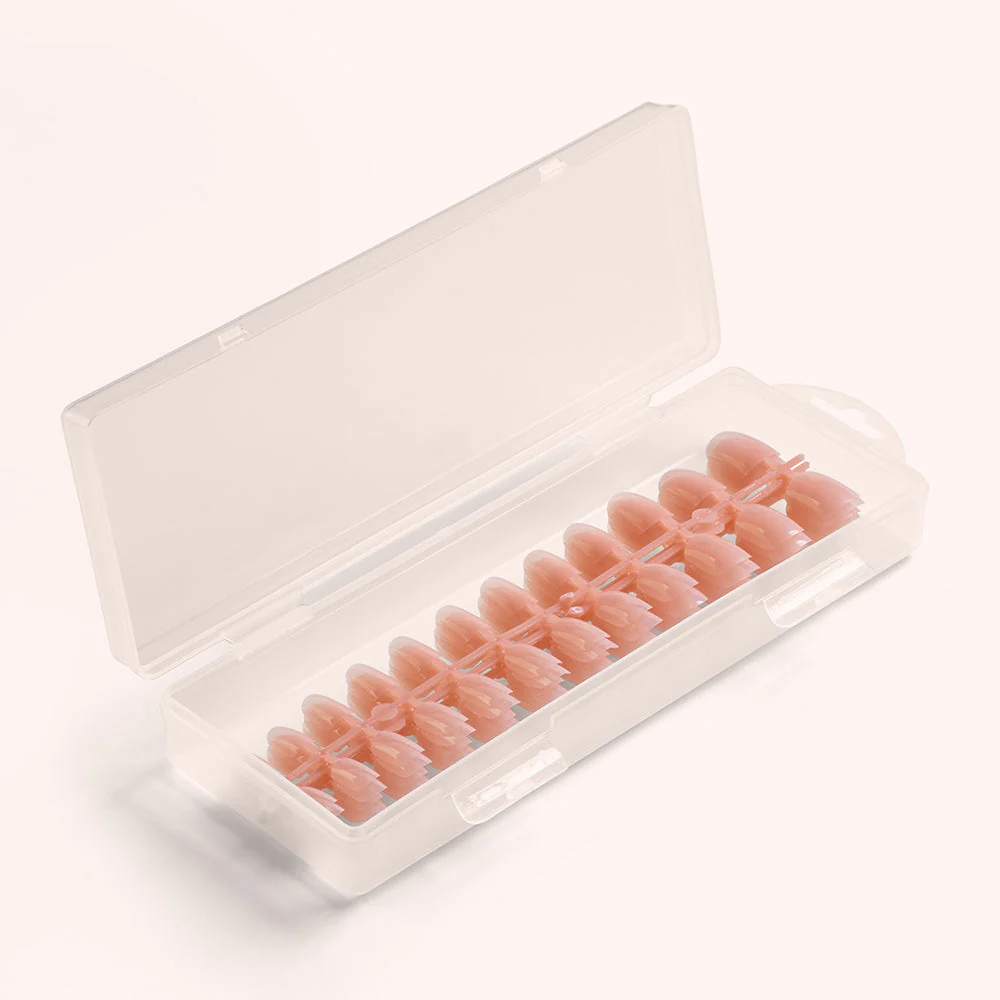 Soft Gel Tips unghie Short Square Sweet Rose - Image 3
