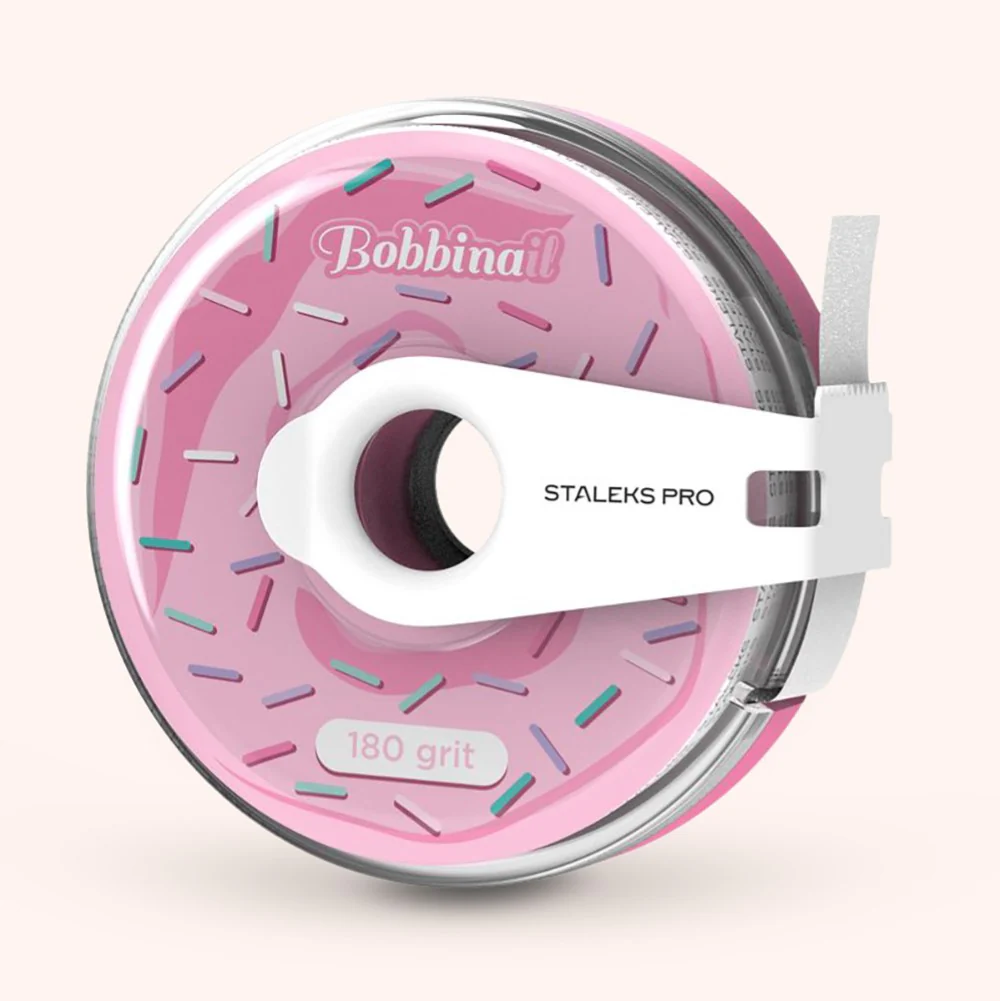STALEKS Disposable white abrasive tape 180 EXPERT in a plastic case