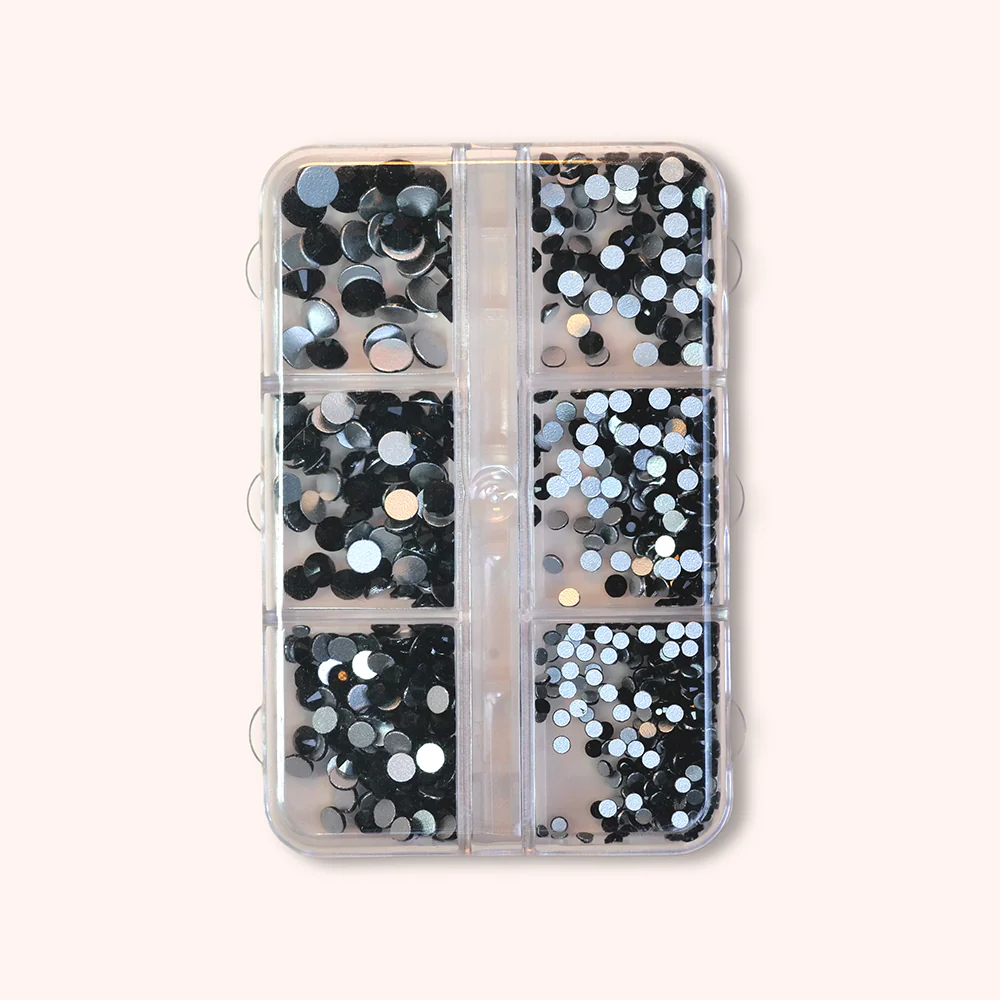 Strass neri in Box