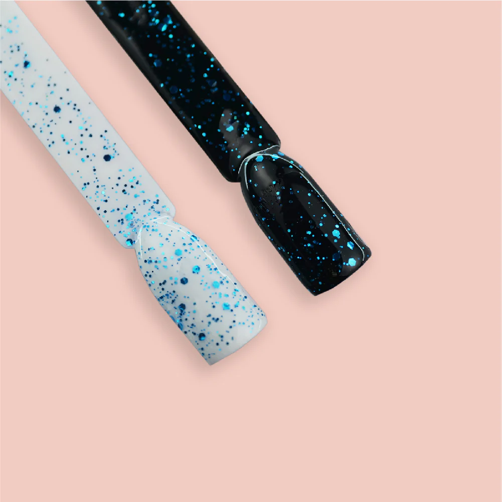 Top Coat Blue Confetti - Image 3